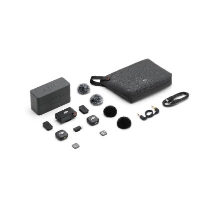 Mikrofon DJI Mic 3 (2 TX + 1 RX + Charging Case), bežični, crni