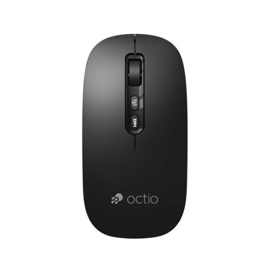 Miš OCTIO Smart M250WBT, optički, bežični, BT,1600dpi, crni