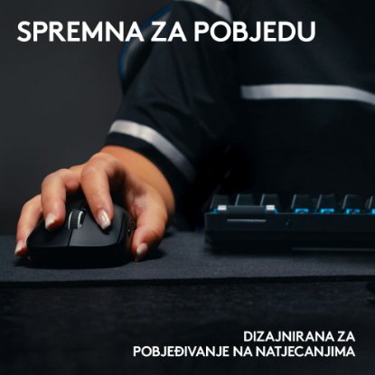 Tipkovnica LOGITECH G Pro X TKL LIGHTSPEED, mehanička, bežična, RGB, crna