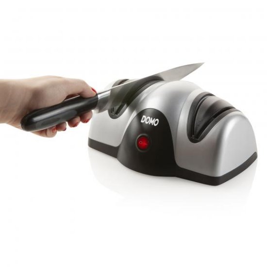 Oštrač noževa DOMO DO9204KS, 40 W, 2 utora, srebrni