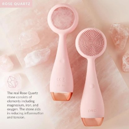 Uređaj za njegu lica PMD BEAUTY Clean PRO RQ komplet, rozi