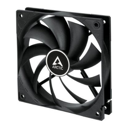 Ventilator ARCTIC F12 Black, 120mm, 1350 okr/min, crni