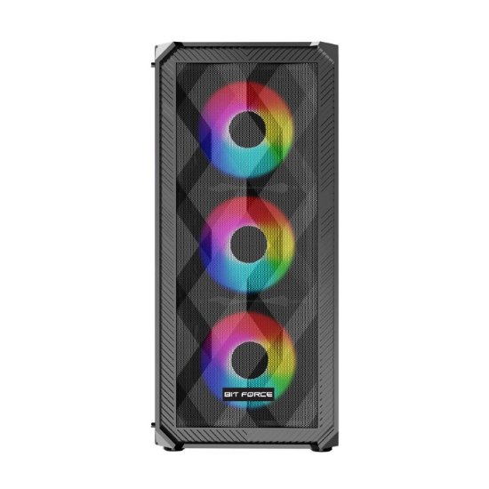 Kućište BIT FORCE PALADIN ARGB-4, MIDI, ATX, ARGB, crno, window, bez napajanja