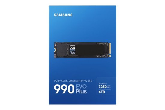 SSD 4TB SAMSUNG 990 EVO Plus NVMe M.2, MZ-V9S4T0BW, maks. do 7250/6300 MB/s