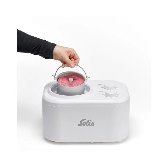 Aparat za sladoled SOLIS Gelatissima, 100 W, 1 l, bijeli