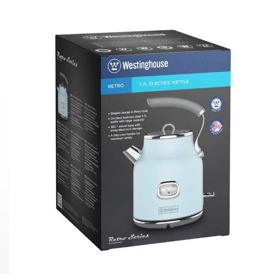 Kuhalo za vodu WESTINGHOUSE Retro, 2200W, 1,7l, plavo