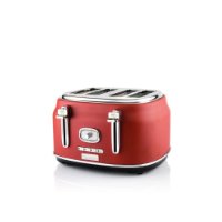 Toster WESTINGHOUSE Retro 4 Slice, 4 utora, 1750 W, crveni