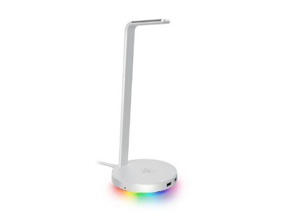 Stalak za slušalice RAZER Base Station V2 Chroma, RGB, USB hub, bijeli