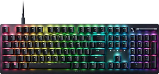 Tipkovnica RAZER Deathstalker V2, mehanička, Red, RGB, crna, USB