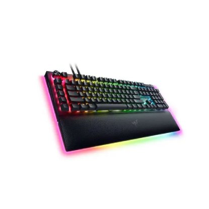 Tipkovnica RAZER BlackWidow V4 Pro, mehanička, Green, RGB, US Layout, crna, USB