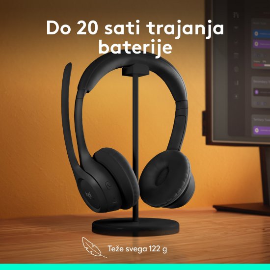 Slušalice LOGITECH Zone 300, bežične, BT, crne