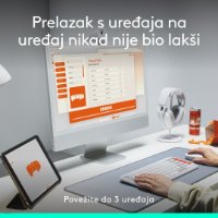 Miš LOGITECH POP, optički, bežični, USB, BT, 1000dpi, bijeli