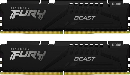 Memorija PC-44800, 16GB, KINGSTON Fury Beast KF556C36BBEK2-16, DDR5 5600MHz, kit 2x8GB