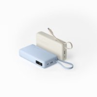 Mobilni USB punjač XIAOMI 67W Power Bank 20000 mAh, ugrađeni kablovi, USB-A, USB-C, tan