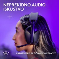 Slušalice LOGITECH Gaming G321, bežične, BT, USB, crne