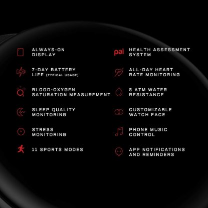 Pametni sat AMAZFIT Zepp E Square, pametne obavijesti, Deep sea blue