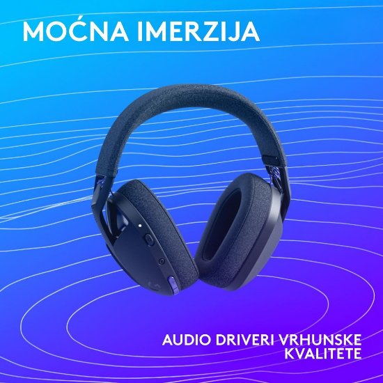 Slušalice LOGITECH Gaming G321, bežične, BT, USB, crne
