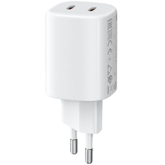 Kućni punjač XIAOMI Turbo Charging Power 45W, 2x USB-C, bijeli