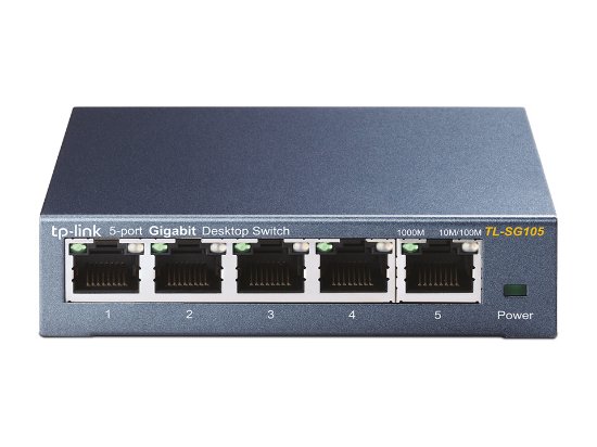 Switch TP-LINK TL-SG105, 10/100/1000 Mbps, 5-port, metalno kućište