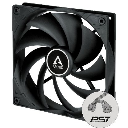 Ventilator ARCTIC F14 PWM PST CO, 140mm, 1350 okr/min, crni