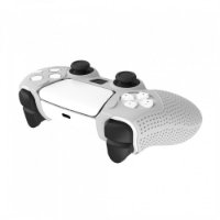 Silikonska navlaka WHITE SHARK Body Lock, za PS5 kontroler, bijela