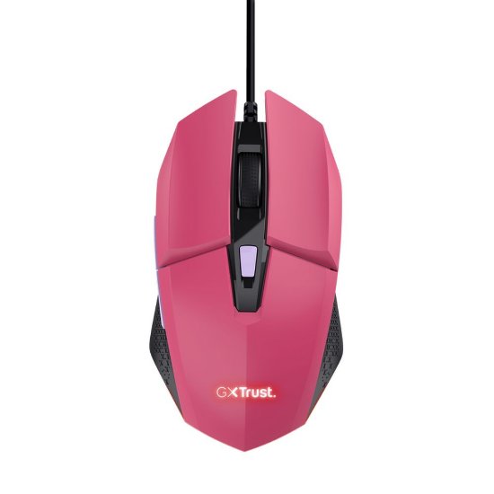 Miš + podloga za miš + slušalice TRUST GXT 790, USB, optički, rozi