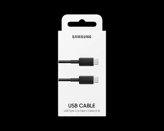Kabel SAMSUNG, USB-C (M) na USB-C (M) 5A, 1m, crni