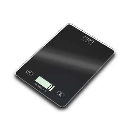 Kuhinjska vaga CASO DESIGN Slim, digitalna, 5kg, crna