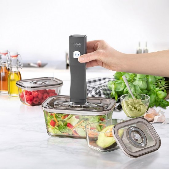 Set za vakumiranje CASO DESIGN Vacu OneTouch Eco-Set, pumpa, 3 posude