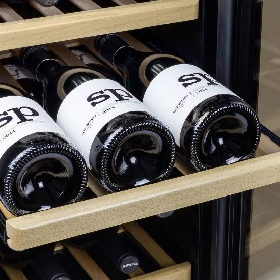 Hladnjak za vino CASO DESIGN WineComfort 380 Smart, za 38 boca, 103 cm, 2 temperaturne zone, energetski razred G