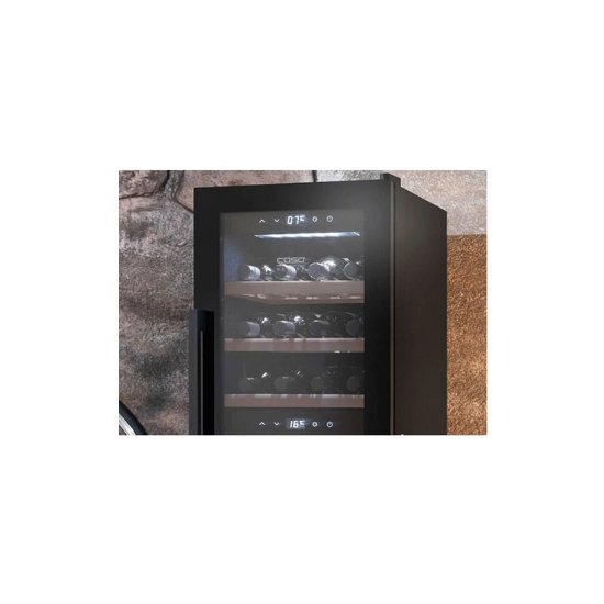 Hladnjak za vino CASO DESIGN WineExclusivel, 12 boca, energetska klasa G, crni