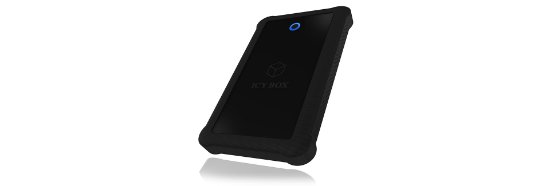 Eksterno kućište ICY BOX IB-233U3-B, 2.5" SATA HDD/SSD - USB 3.0, poseban dizajn za otpornost, crno