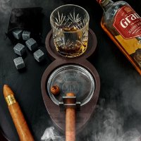 Poklon set MIKAMAX Whisky and Cigar Tray