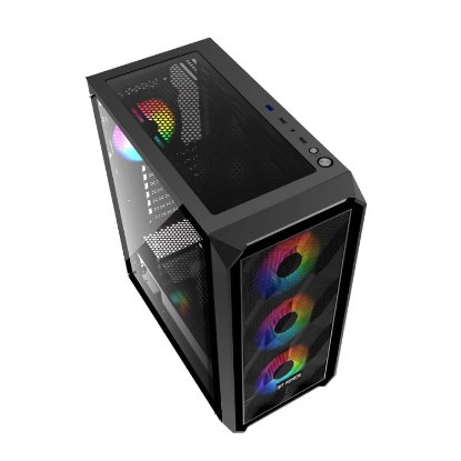 Kućište BIT FORCE PALADIN CF-4, MIDI, ATX, RGB, crno, window, bez napajanja