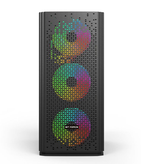 Kućište BIT FORCE ORION CF-4, MIDI, ATX, window, crno, bez napajanja