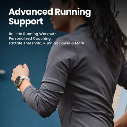 Pametni sat AMAZFIT Active 3 Premium, 1.32" Amoled, pametne obavijesti, plavi