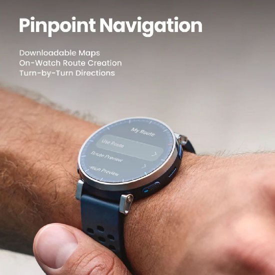 Pametni sat AMAZFIT Active 3 Premium, 1.32" Amoled, pametne obavijesti, plavi