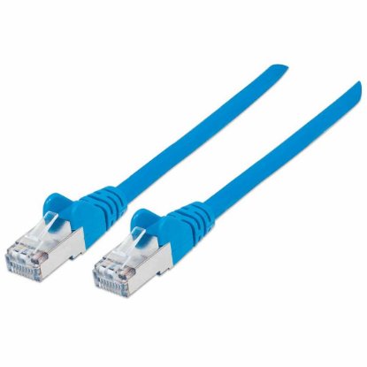 Kabel INTELLINET, patch CAT6a, S/FTP, plavi, 0.5m