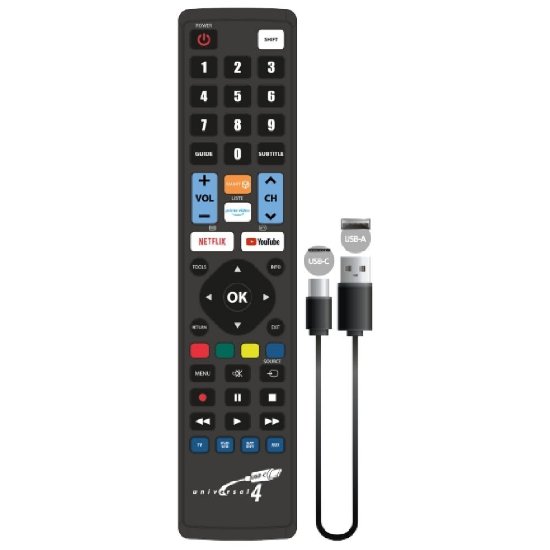 Daljinski upravljač JOLLYLINE JL3088USB, USB-C, podrška za do 4 uređaja, dualno programiranje, univerzalni