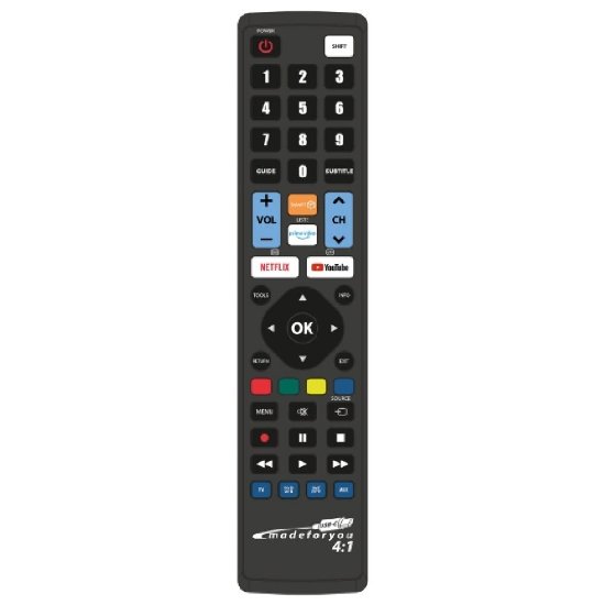 Daljinski upravljač JOLLY LINE JL1771USB, podrška za 4 uređaja, USB-C sučelje, dual system programiranje, univerzalni