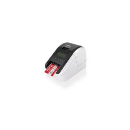 Pisač naljepnica BROTHER QL-820NWBc, direktni termalni, crni i crveni ispis, WIFI, USB. bijeli