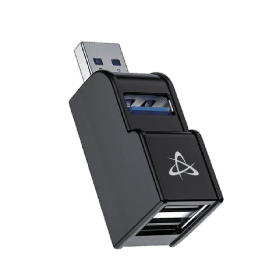Adapter SBOX H-606, USB-A (M) na 3-portni USB-A (Ž), crni