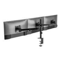 Stalak za monitor SBOX LCD-352/3-2, stolni, do 27", za 3 monitora, crni