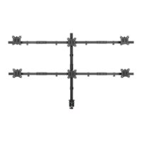 Stalak za monitor SBOX LCD-352/6-2, stolni, do 32", za 6 monitora, crni