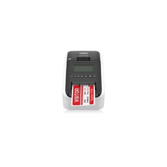 Pisač naljepnica BROTHER QL-820NWBc, direktni termalni, crni i crveni ispis, WIFI, USB. bijeli