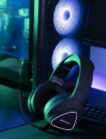 Slušalice EPOCH Nix, RGB, bežične, crne