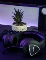 Slušalice EPOCH Nix, RGB, bežične, crne