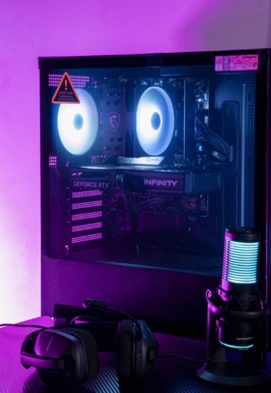 Računalo EPOCH Io / Ryzen 5 7500F, 16GB DDR5, 1TB SSD NVMe, Intel Arc B570 10GB, WiFi, Windows 11, crno