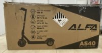 OPEN BOX - Električni romobil ALFA E-POWER AS40, autonomija do 40km, brzina 25km/h, kotači 10˝, crni