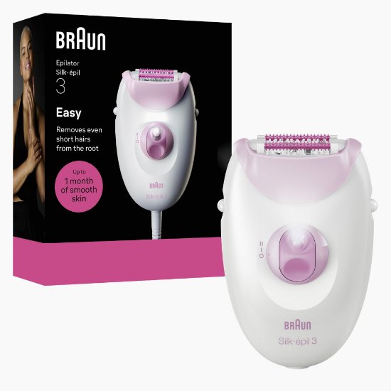 Epilator BRAUN SE3-000, bijeli